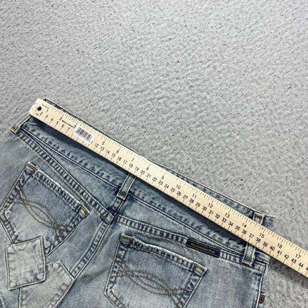 Abercrombie & Fitch Shorts Womens 4 Blue Denim Cut-Off 2